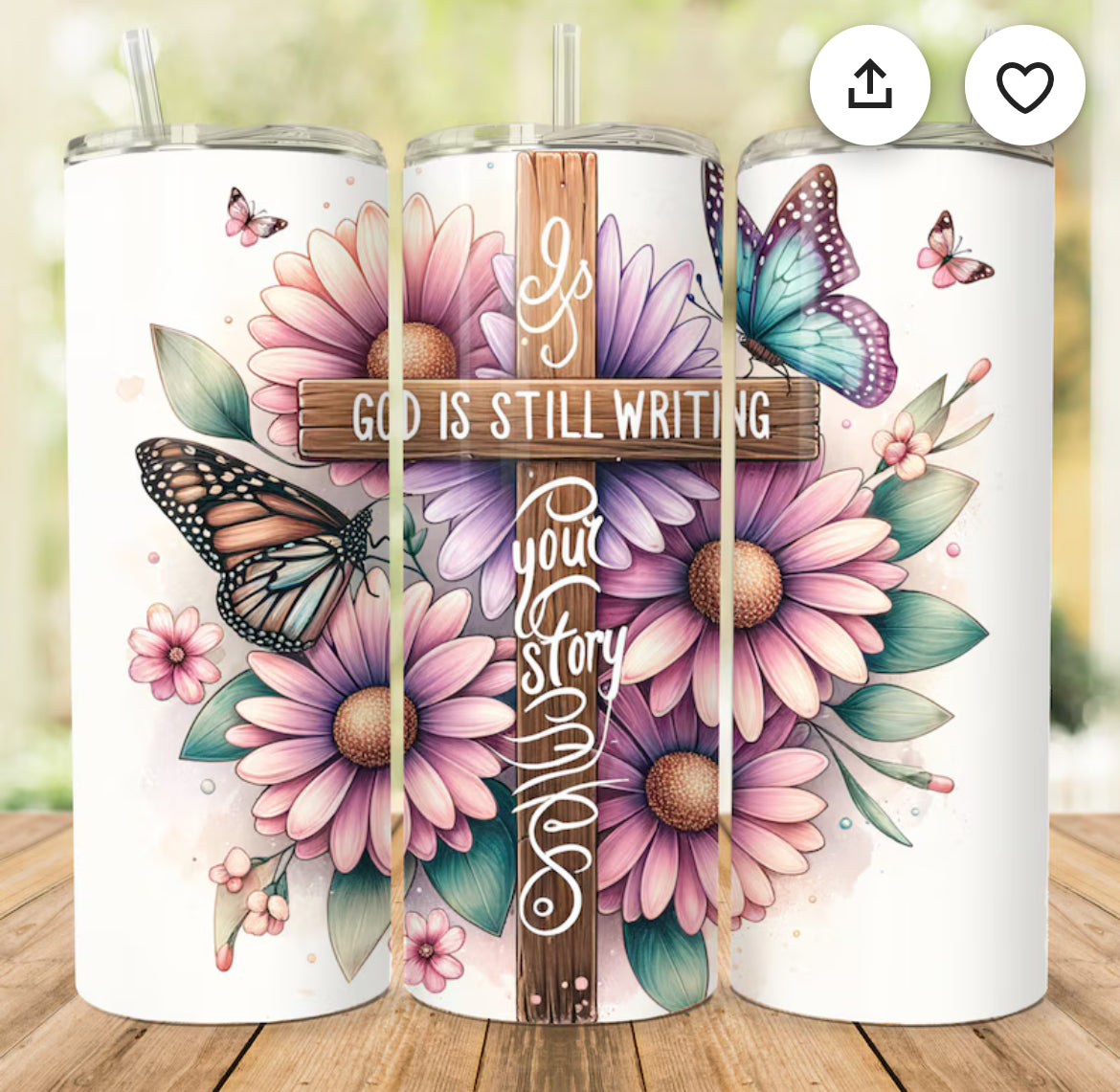 20oz Tumbler "God is still writing your story "