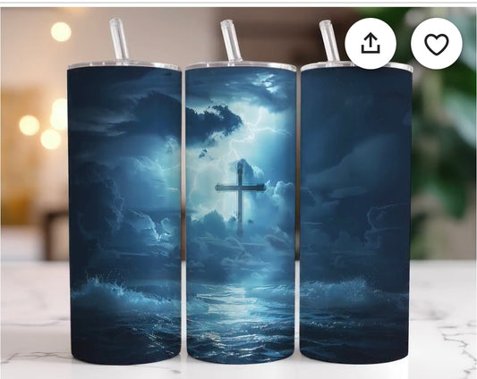 20oz Tumbler- Cross