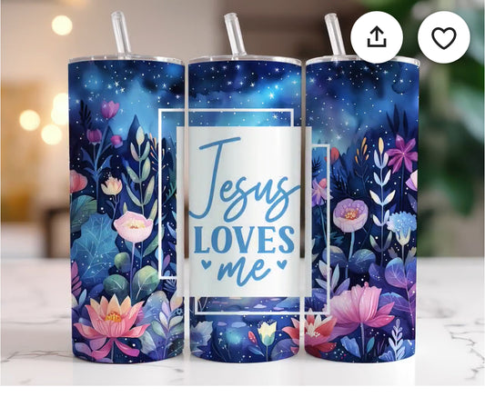 20oz " Jesus loves me"